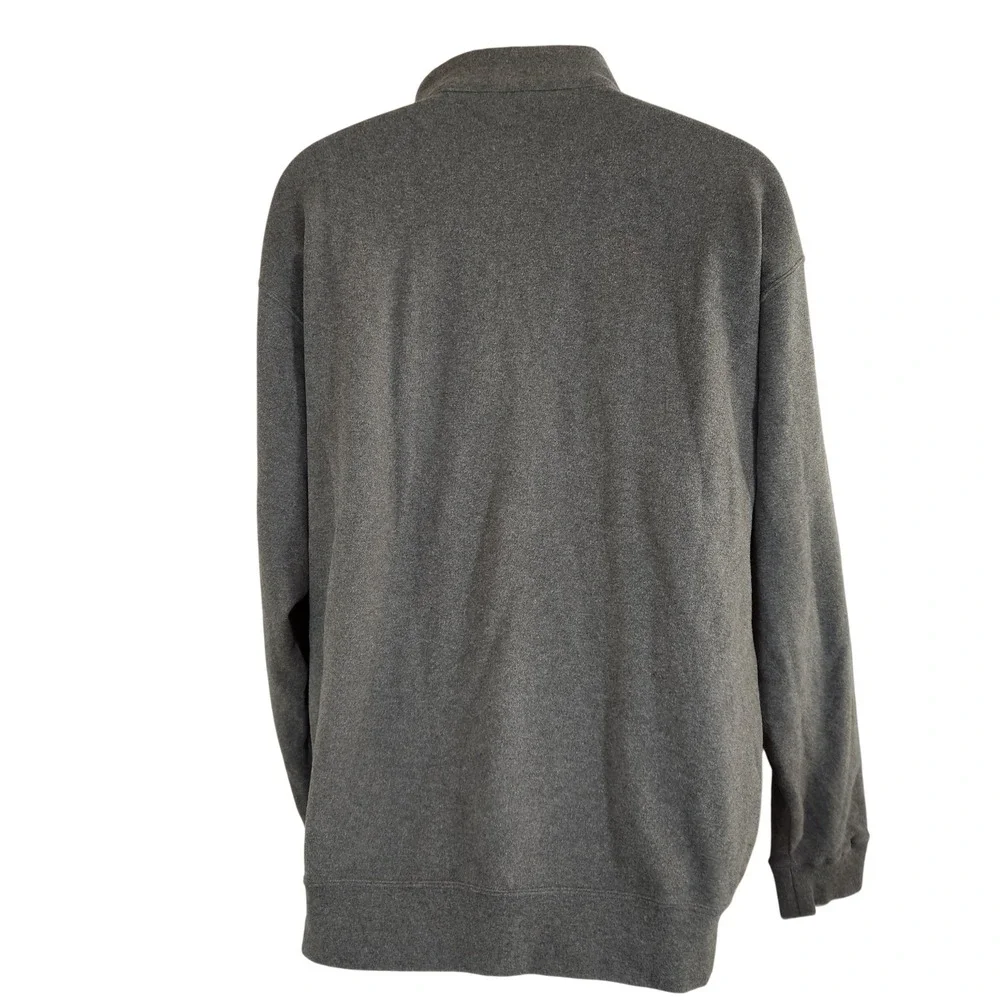Peter Millar‎ Mens Gray 1/4 Zip Pullover Sweater Top Mens Size XL 100% Cotton